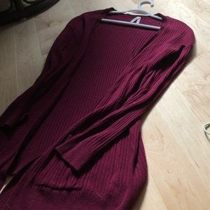 Mudd burgundy cardigan